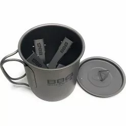 Bitty Big Q Titanium Mug/Lid Cutlery Set -outdoor product Shop 81KxaAei37L. AC SL1500
