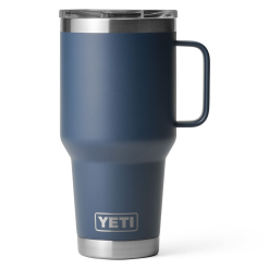 Yeti RAMBLER 30 OZ / 887 ML TRAVEL MUG WITH STRONGHOLDâ„¢ LID -outdoor product Shop SocialMedia1080x1080 Rambler 30oz Travel Mug Navy Front 6926 Layers F